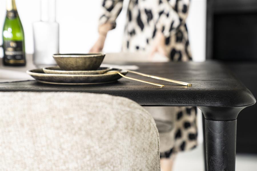 Eettafel Jiska 250x100 - zwart
