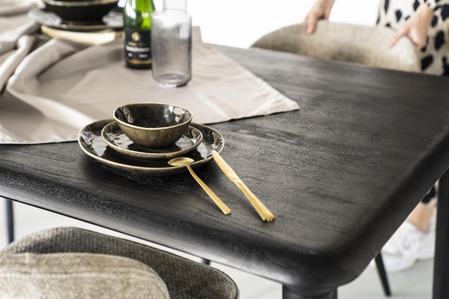 Eettafel Jiska 250x100 - zwart