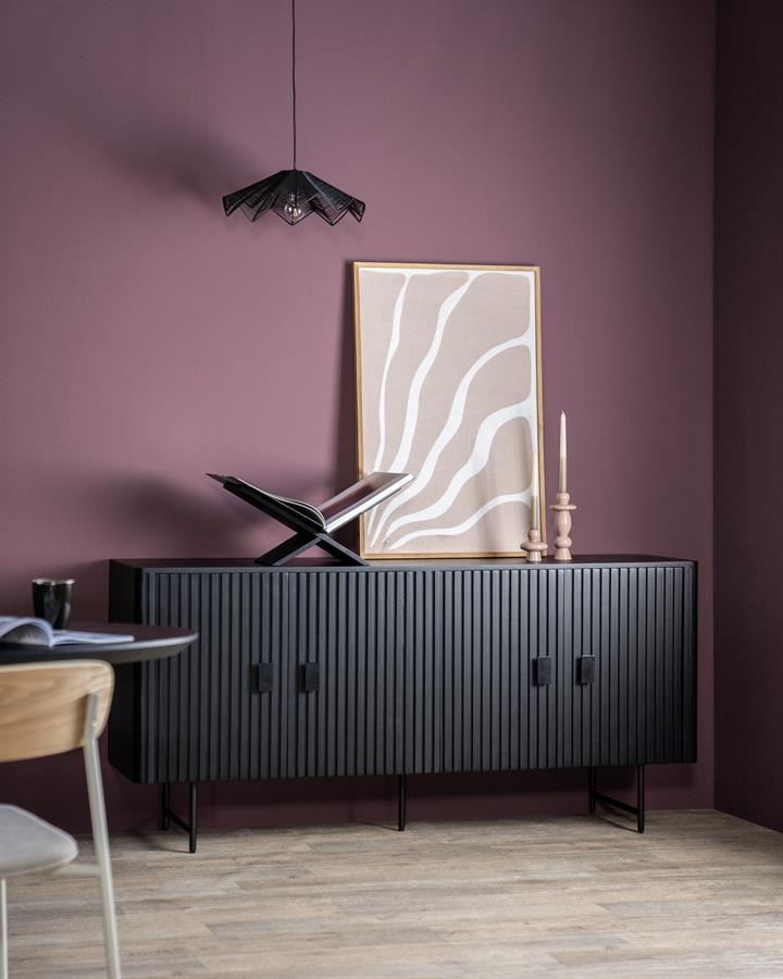 Dressoir Remi 4-drs. - zwart