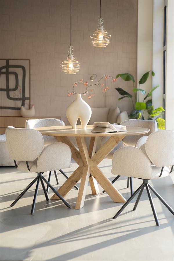 Eettafel Nikki 130x76 - naturel