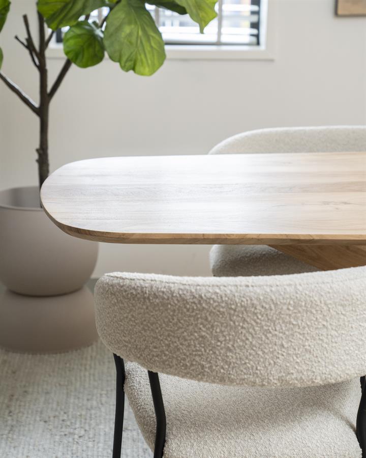 Eettafel Nikki 200x100 - naturel