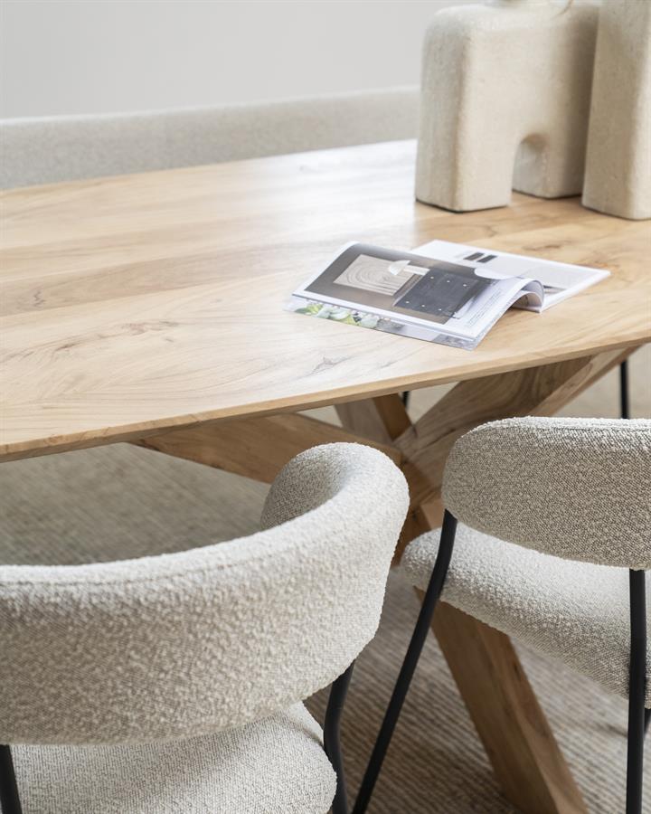 Eettafel Nikki 200x100 - naturel