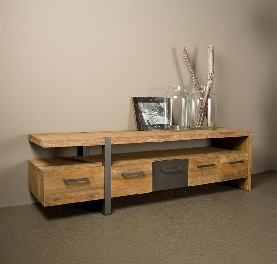 TV-Meubel – Lucca – Naturel – 190 x 55 cm – Tower Living