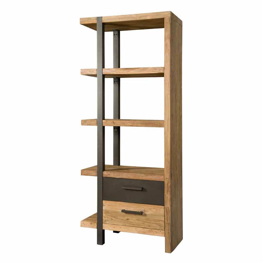 Boekenkast – Lucca – Naturel – 77.5 x 190 cm – Tower Living
