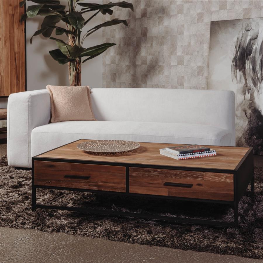 Salontafel – Felino – Naturel – 135 x 75 x 38 cm – Tower Living