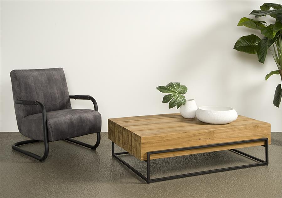 Salontafel – Massa – Naturel – 135 x 87 x 38 cm – Tower Living