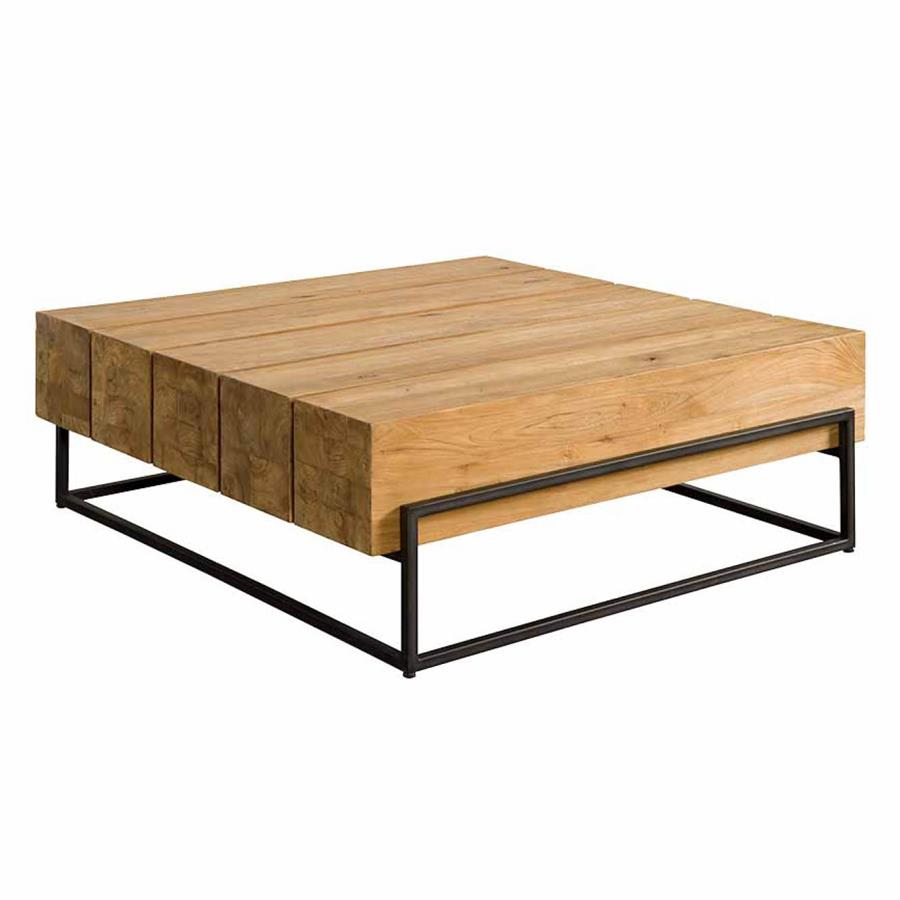 Salontafel – Massa – Naturel – 108 x 108 x 38 cm – Tower Living