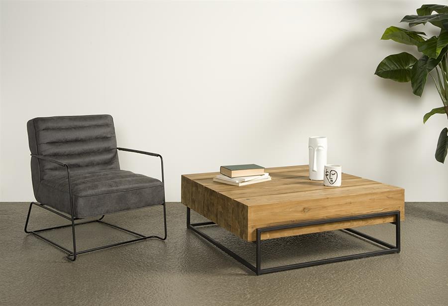 Salontafel – Massa – Naturel – 108 x 108 x 38 cm – Tower Living