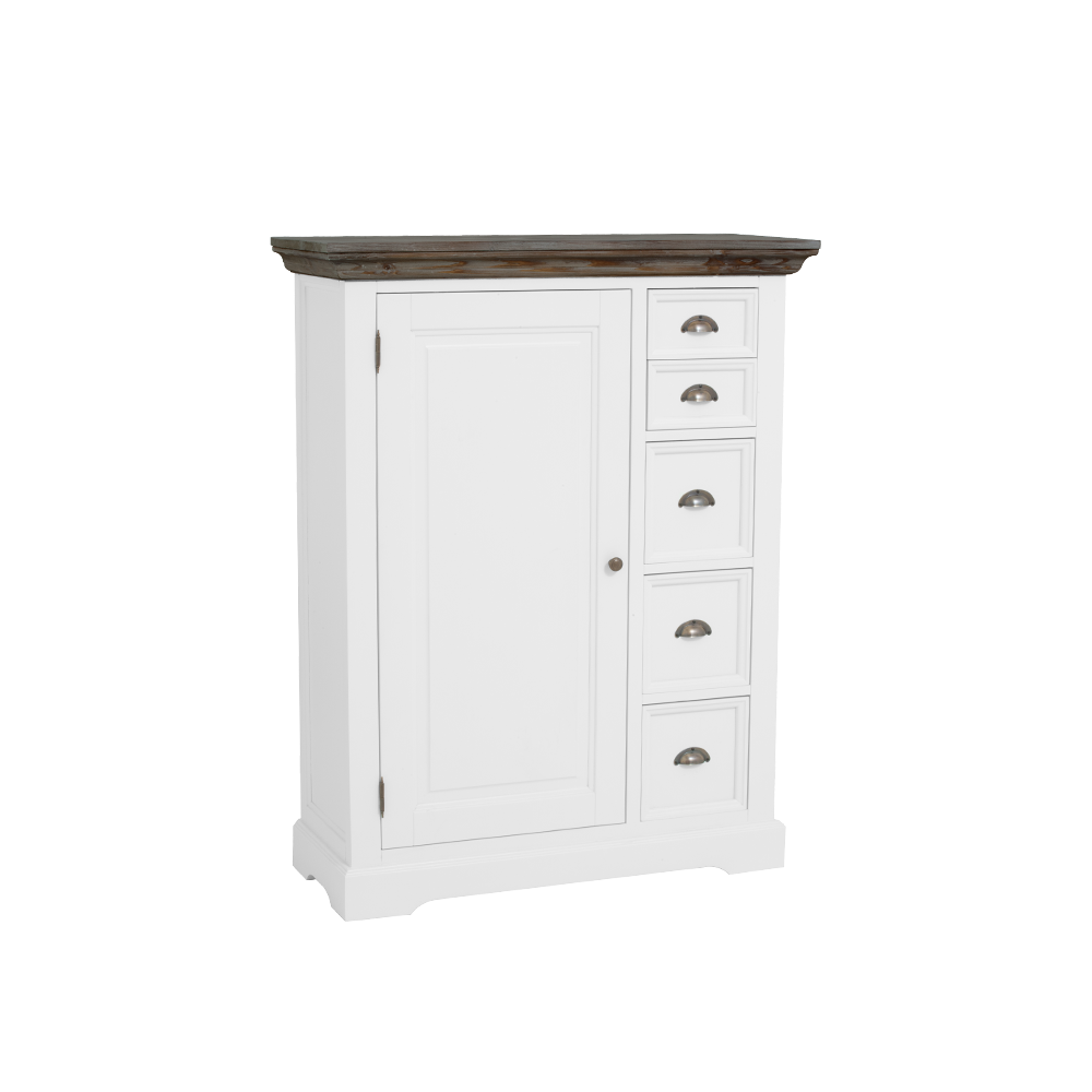 Meidenkast – Fleur Spekkast – Wit – 100 x 128 cm – Tower Living