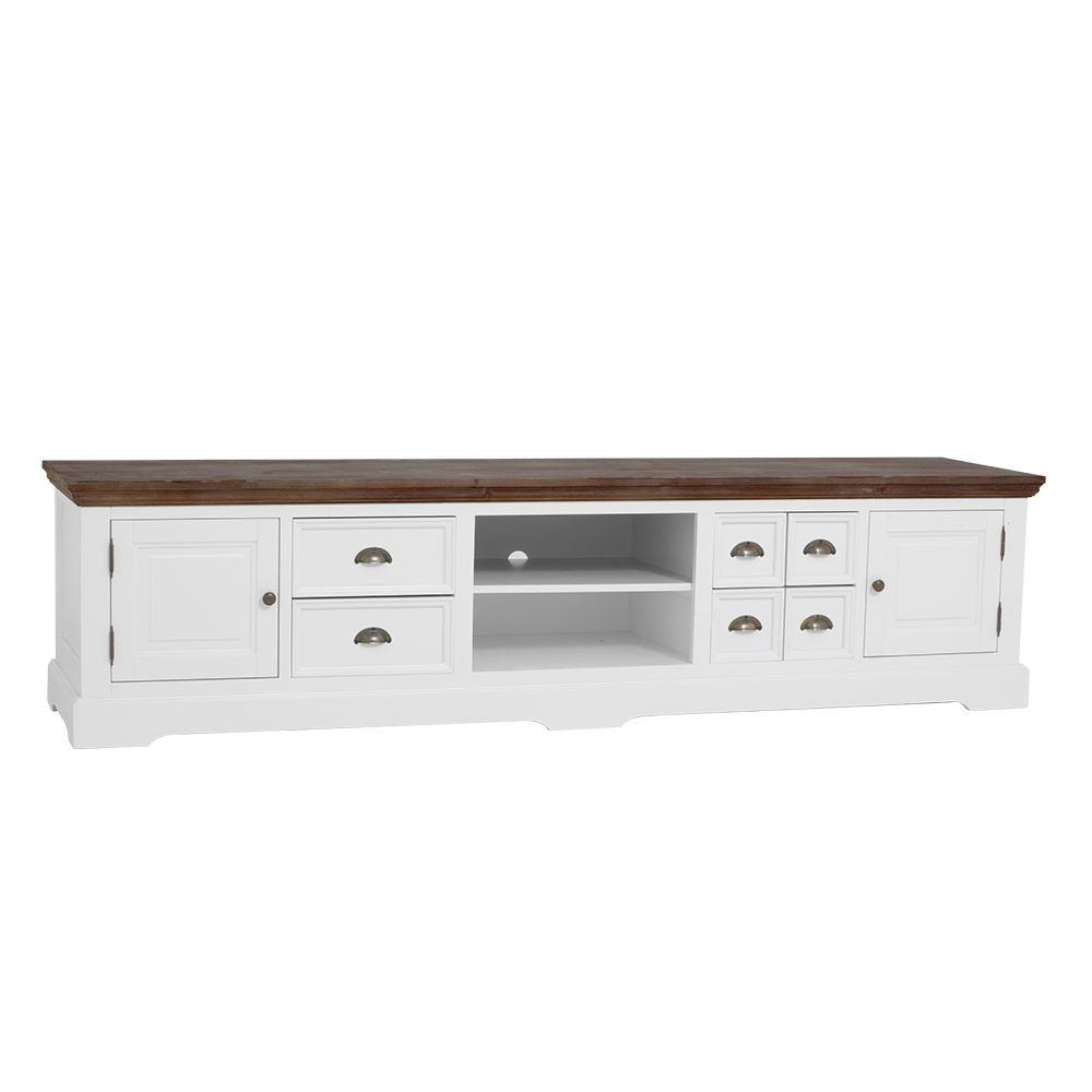 TV-Meubel – Fleur – Wit – 220 x 54 cm – Tower Living