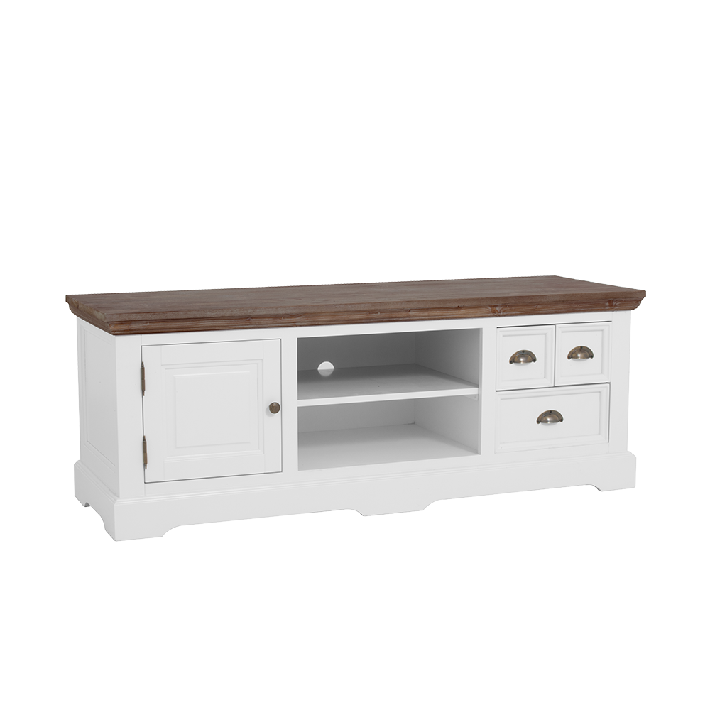TV-Meubel – Fleur – Wit – 145 x 54 cm – Tower Living