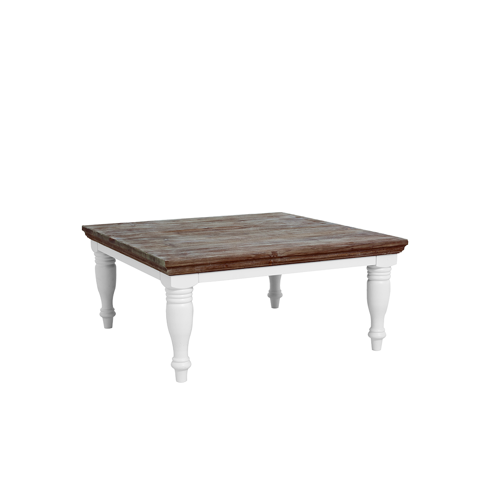 Salontafel – Fleur – Wit – 100 x 100 x 45 cm – Tower Living
