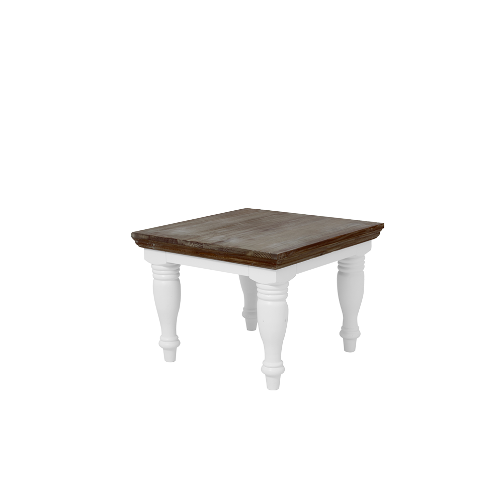 Bijzettafel – Fleur – Wit – 60 x 60 x 45 cm – Tower Living