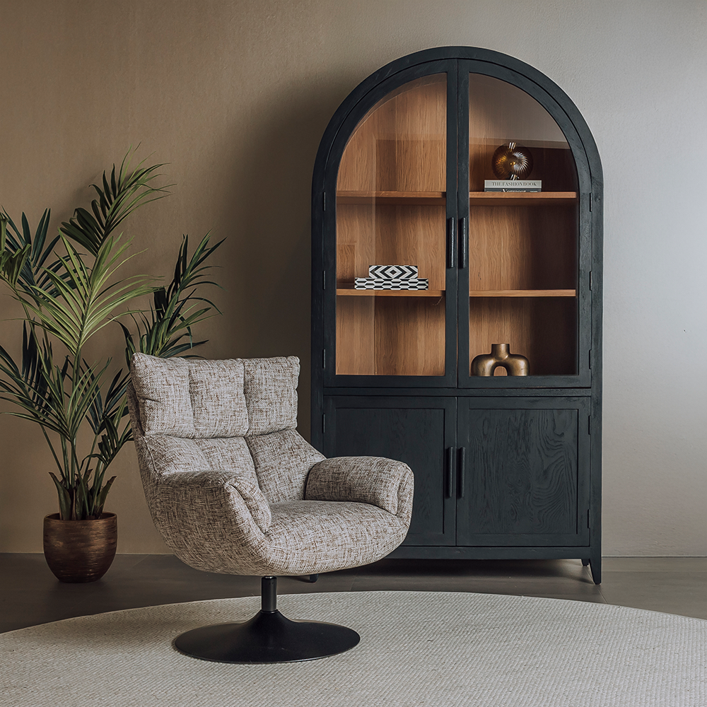 Fauteuil – Force – Beige/Bruin – Tower Living