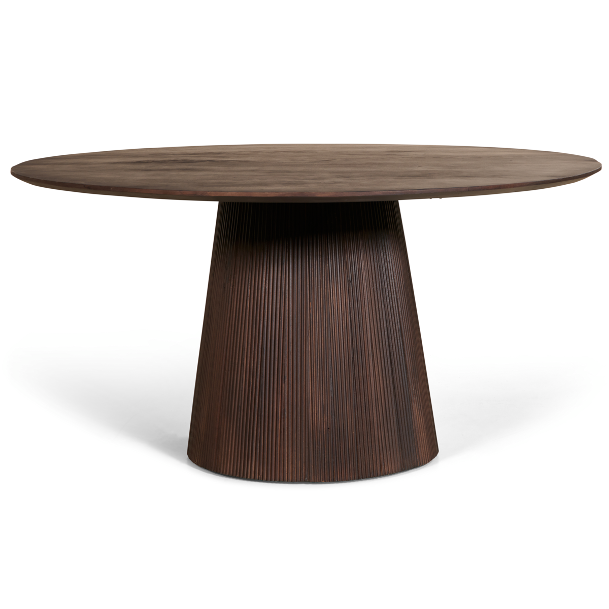 Eettafel Mokka Rond - Donkerbruin Ø 120 cm