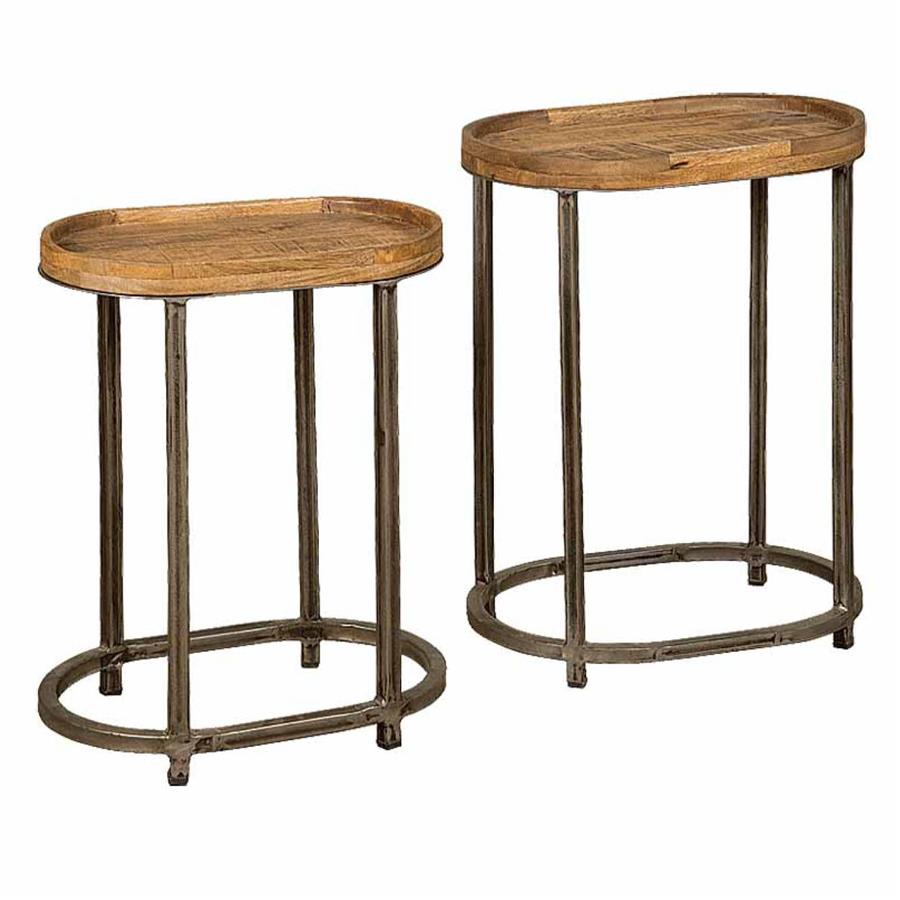 Bijzettafel – Renew – Bruin – 40 x 40 x 58 cm – Tower Living