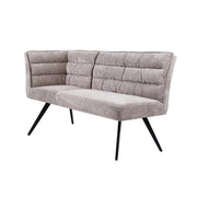 Eetkamerbank Rosora Hoekbankje Rechts hoekelement rechts – Beige – 100 cm | Tower Living
