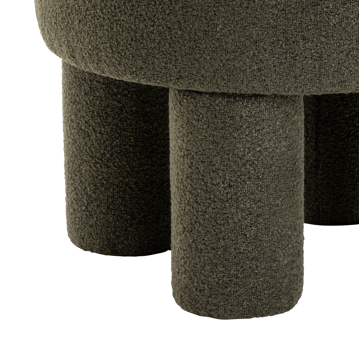 Poef Demi - Bouclé Groen