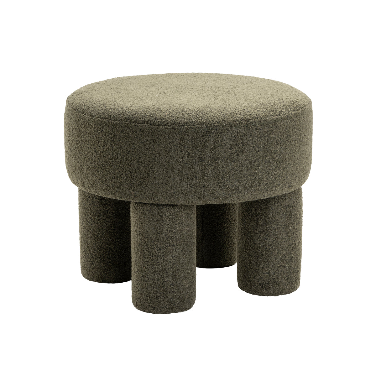 Poef Demi - Bouclé Groen