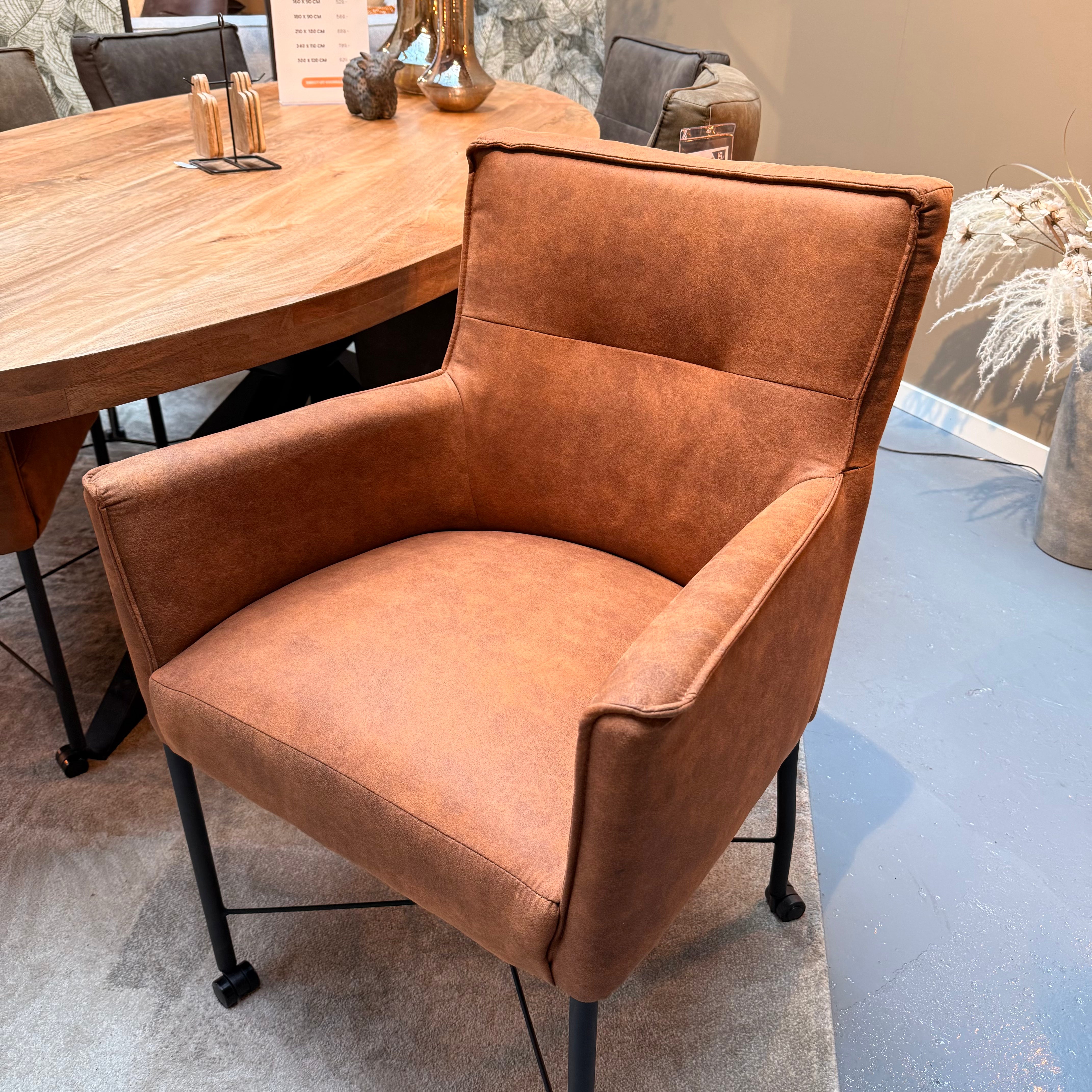 Eetkamerstoel London - Cognac