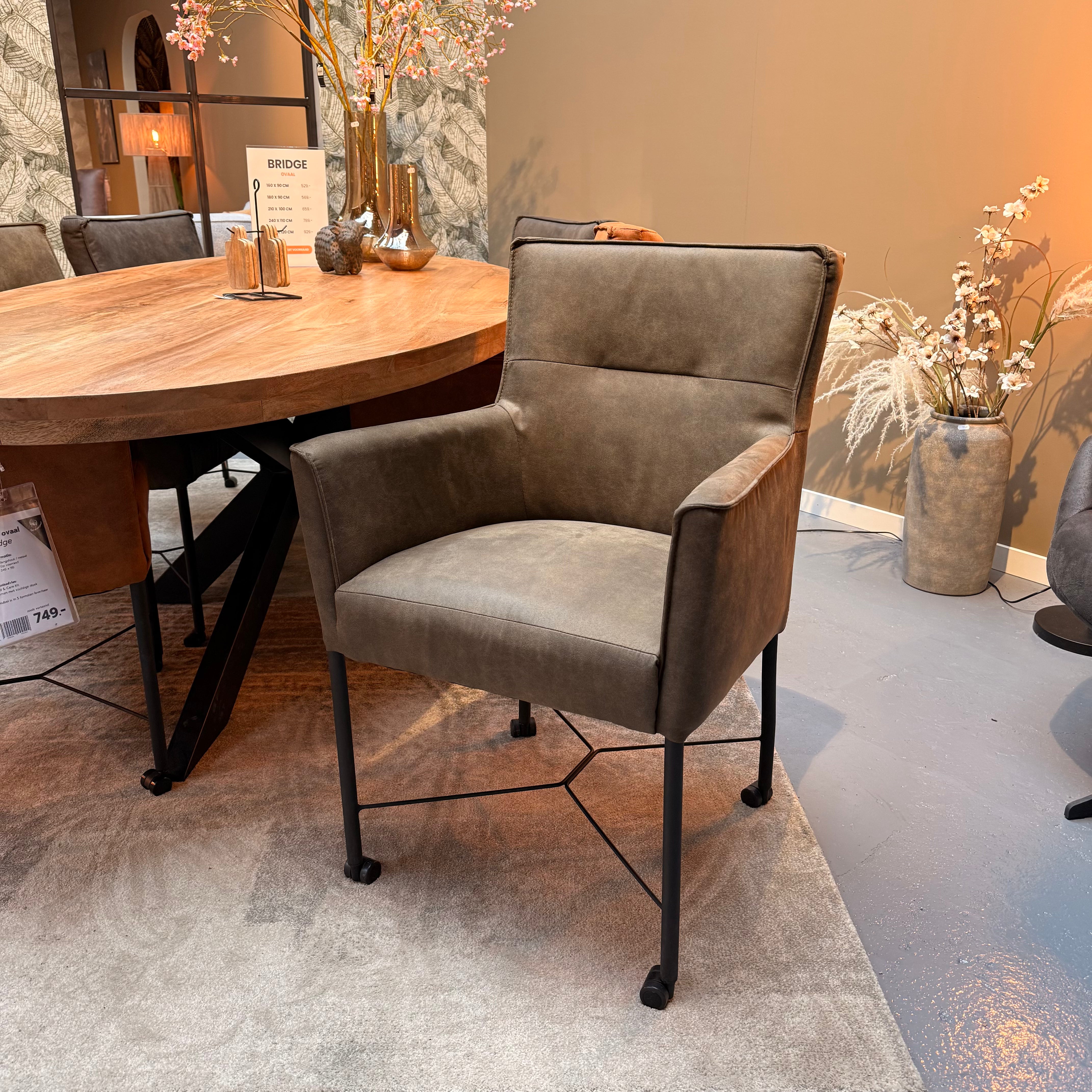 Eetkamerstoel London - Groen