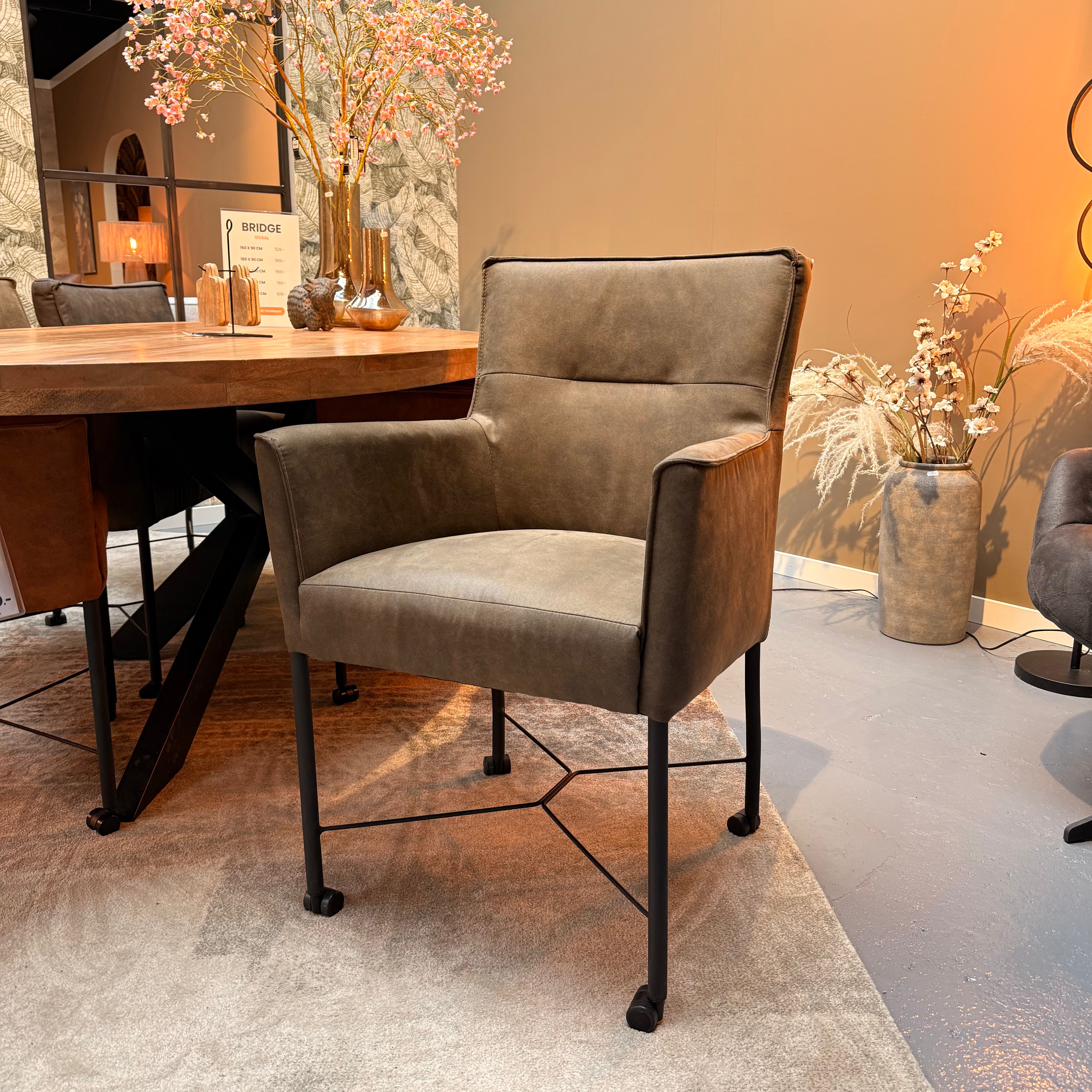 Eetkamerstoel London - Groen