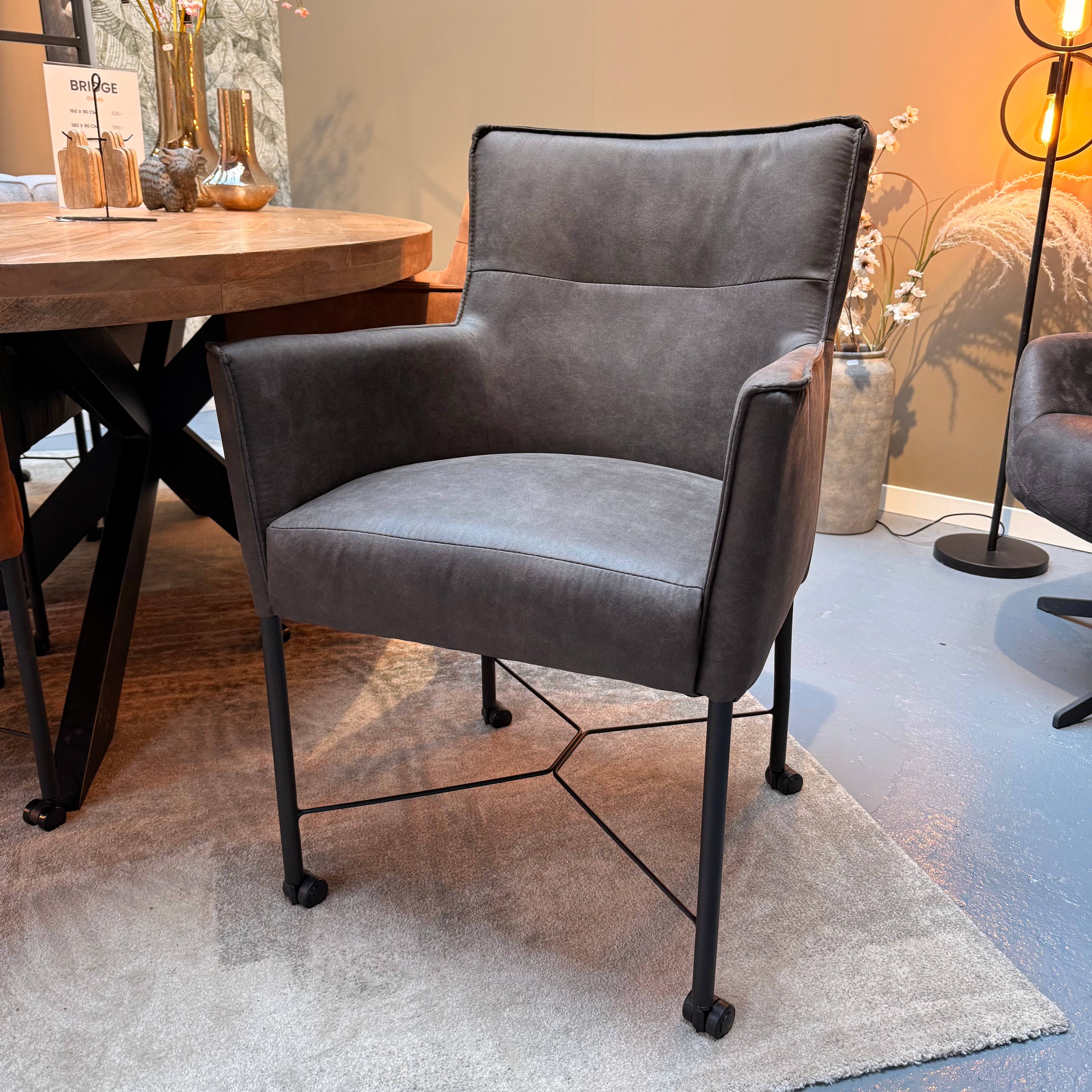 Eetkamerstoel London - Antraciet