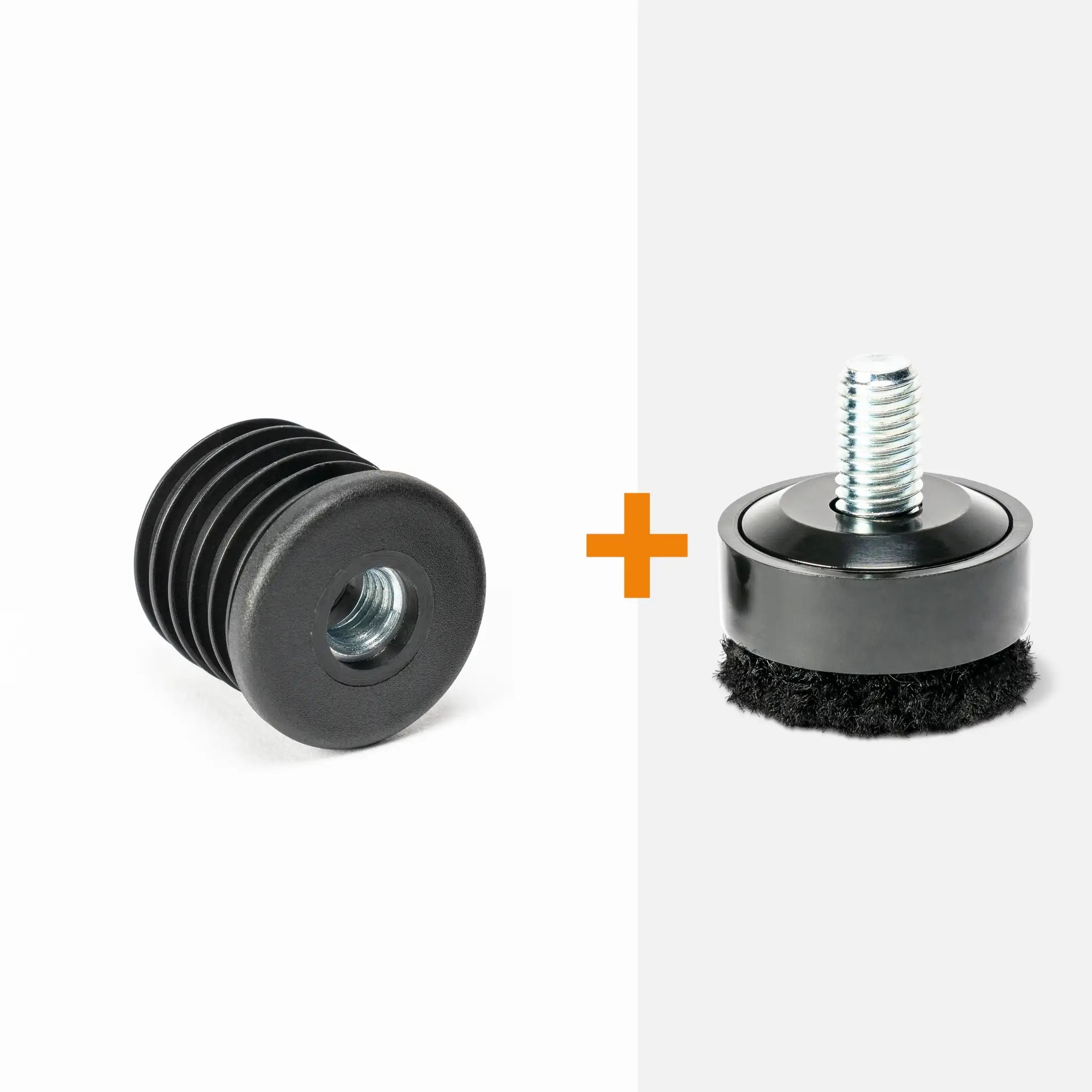 Inzetstuk rond M8 (set van 4 stuks)