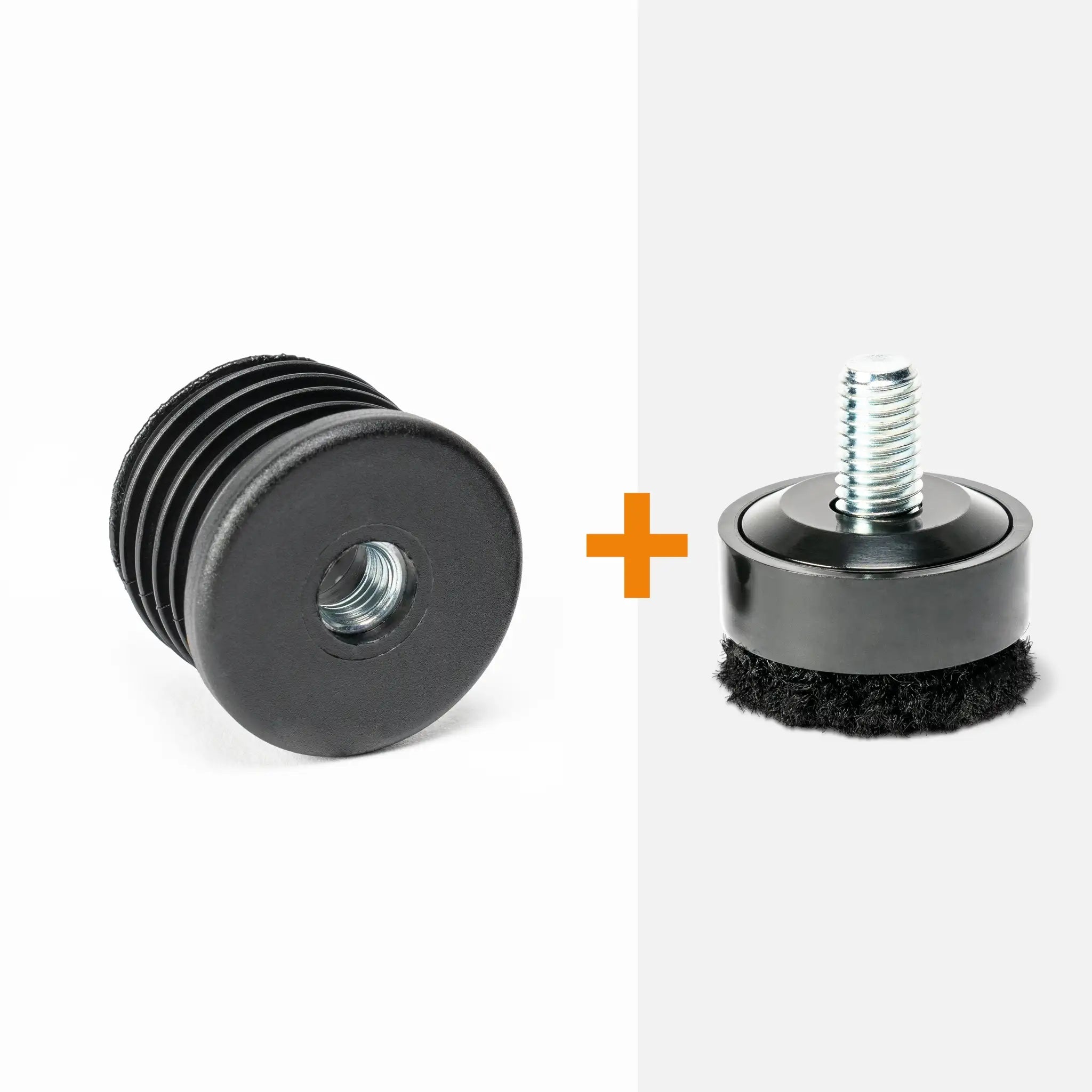 Inzetstuk rond M8 (set van 4 stuks)