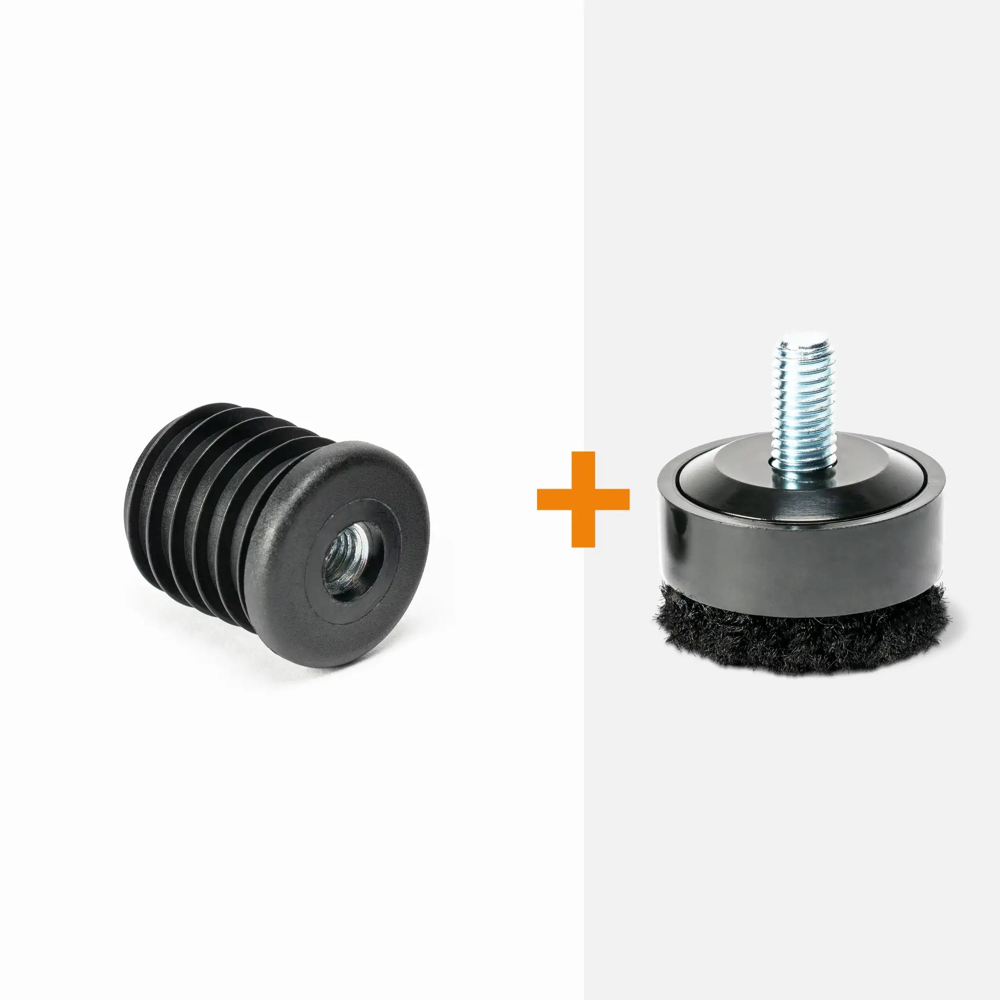 Inzetstuk rond M8 (set van 4 stuks)