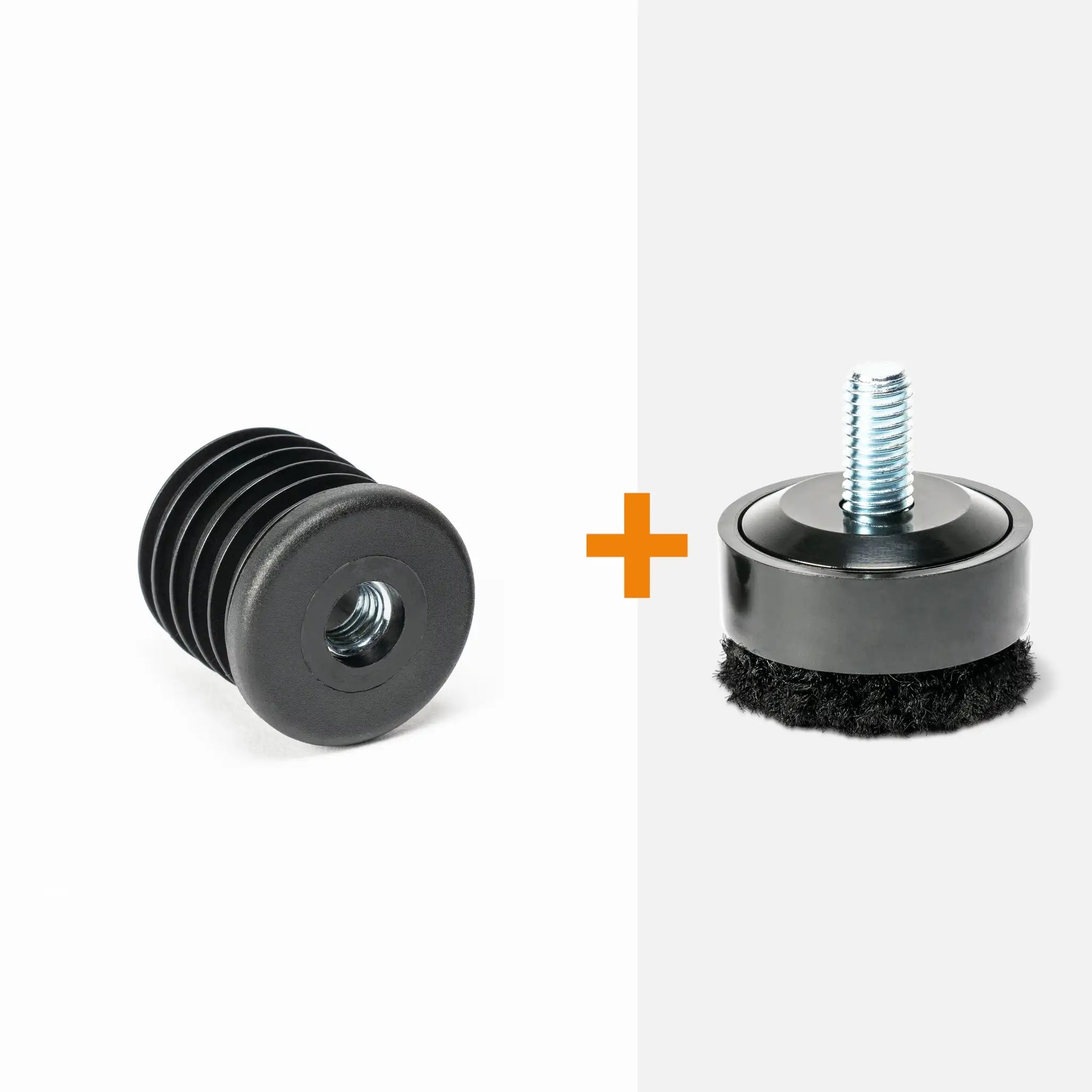 Inzetstuk rond M8 (set van 4 stuks)