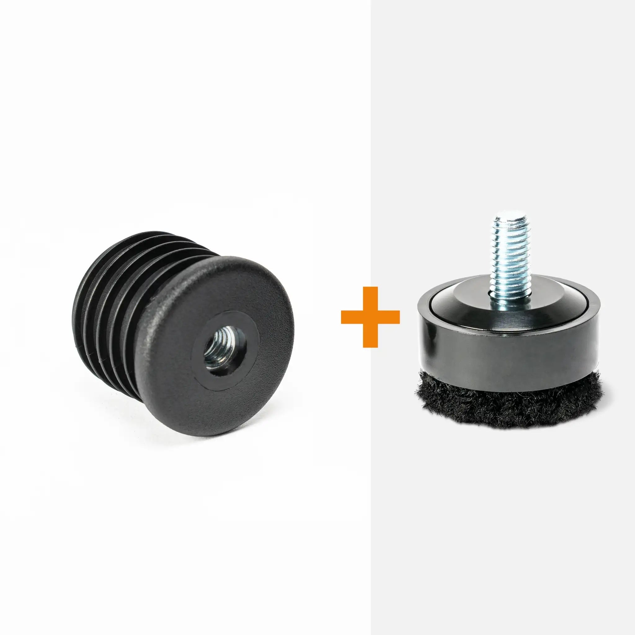 Inzetstuk rond M8 (set van 4 stuks)