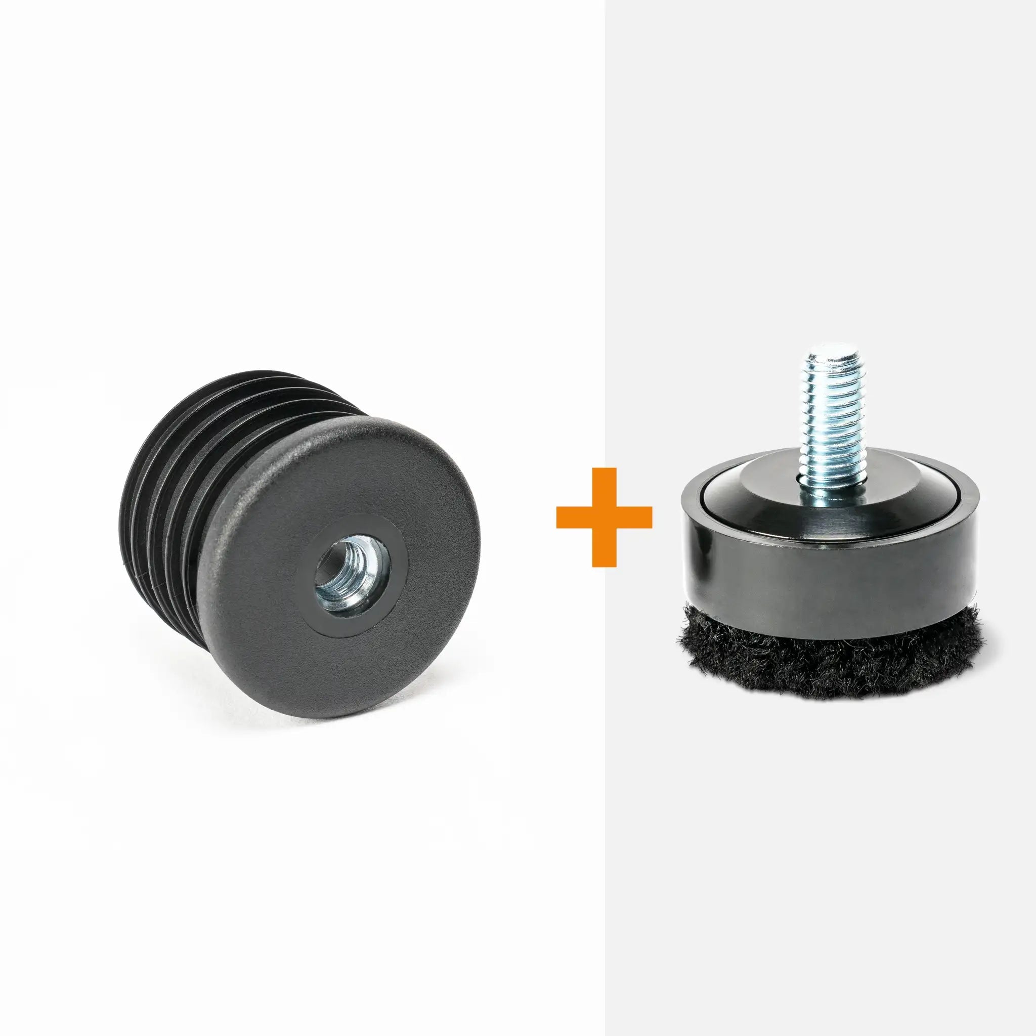 Inzetstuk rond M8 (set van 4 stuks)