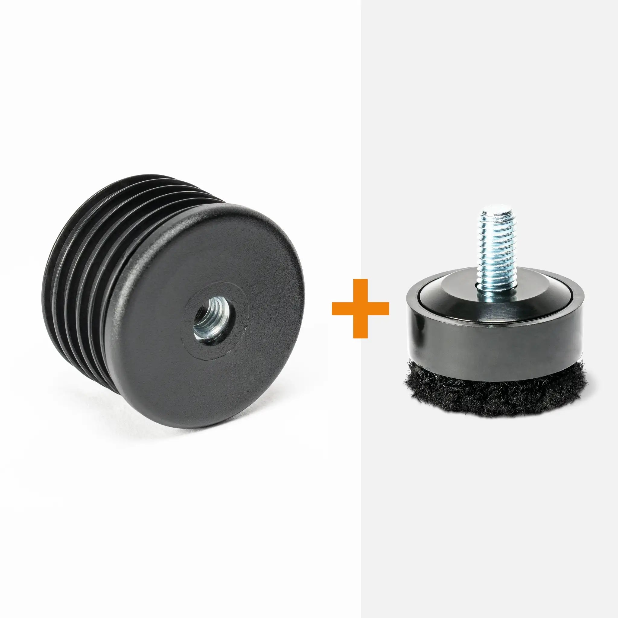 Inzetstuk rond M8 (set van 4 stuks)