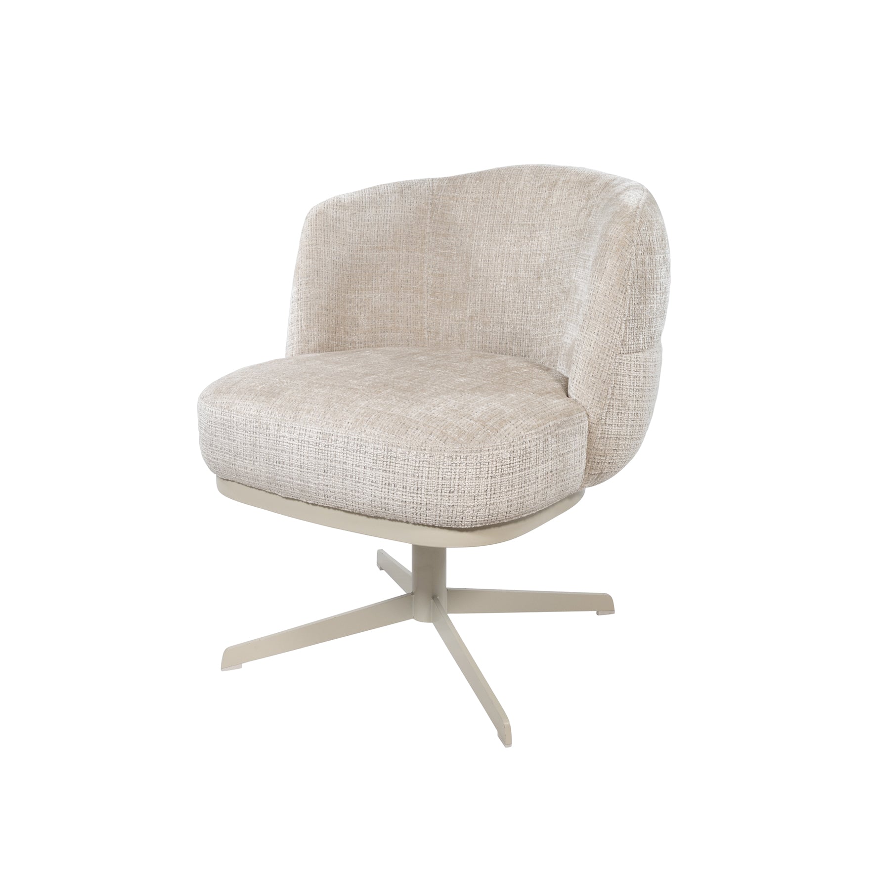 JLo eetkamerstoel - beige draaipoot 360 - Cremona - Taupe 04