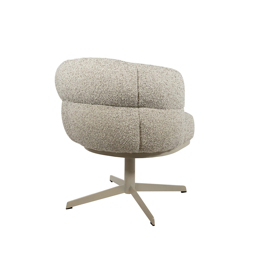 JLo eetkamerstoel - beige draaipoot 360 - Cuzco - Fog 3