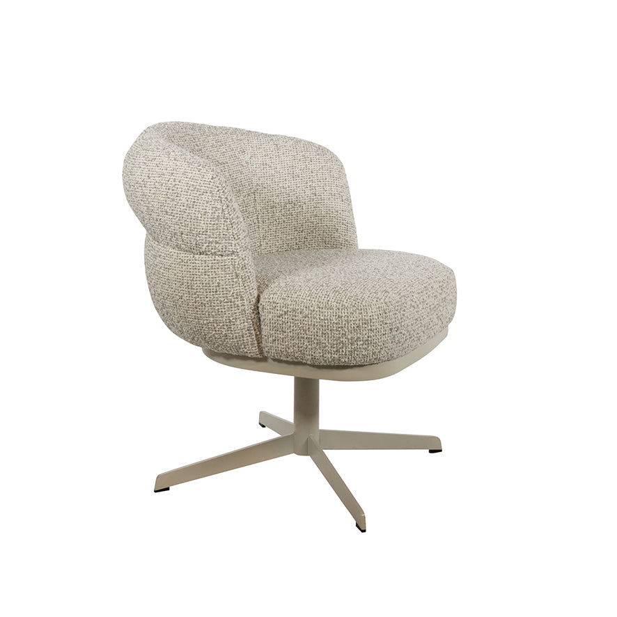 JLo eetkamerstoel - beige draaipoot 360 - Cuzco - Fog 3