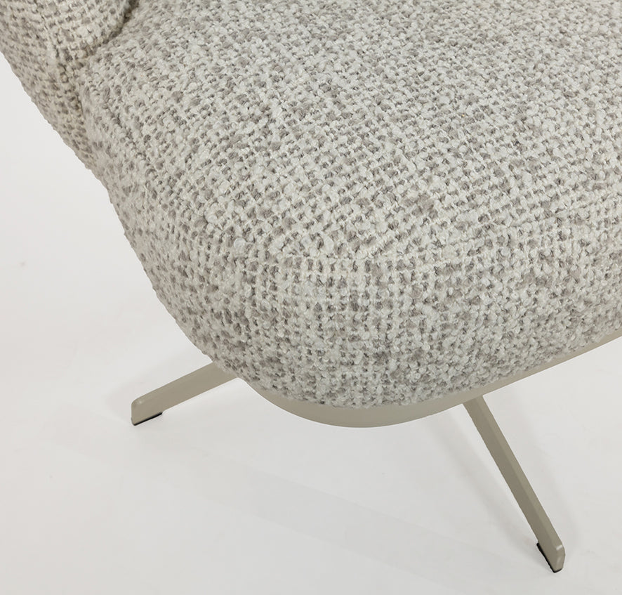 JLo eetkamerstoel - beige draaipoot 360 - Cuzco - Fog 3