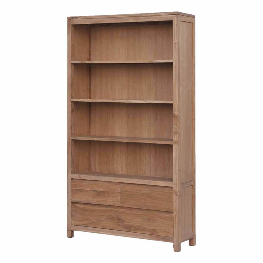Boekenkast – Corona – Bruin – 120 x 210 cm – Tower Living