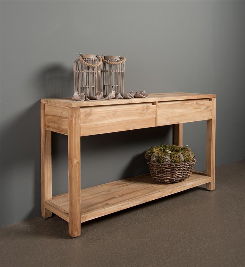 Haltafel – Corona – Bruin – 130 x 38 x 75 cm – Tower Living