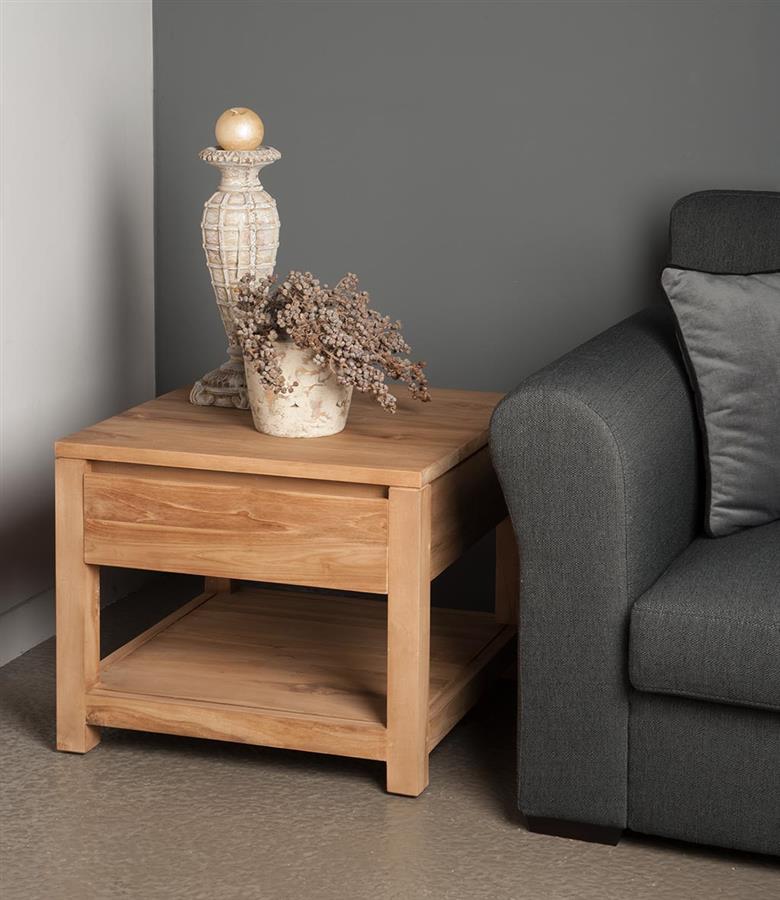 Bijzettafel – Corona – Bruin – 60 x 50 cm – Tower Living