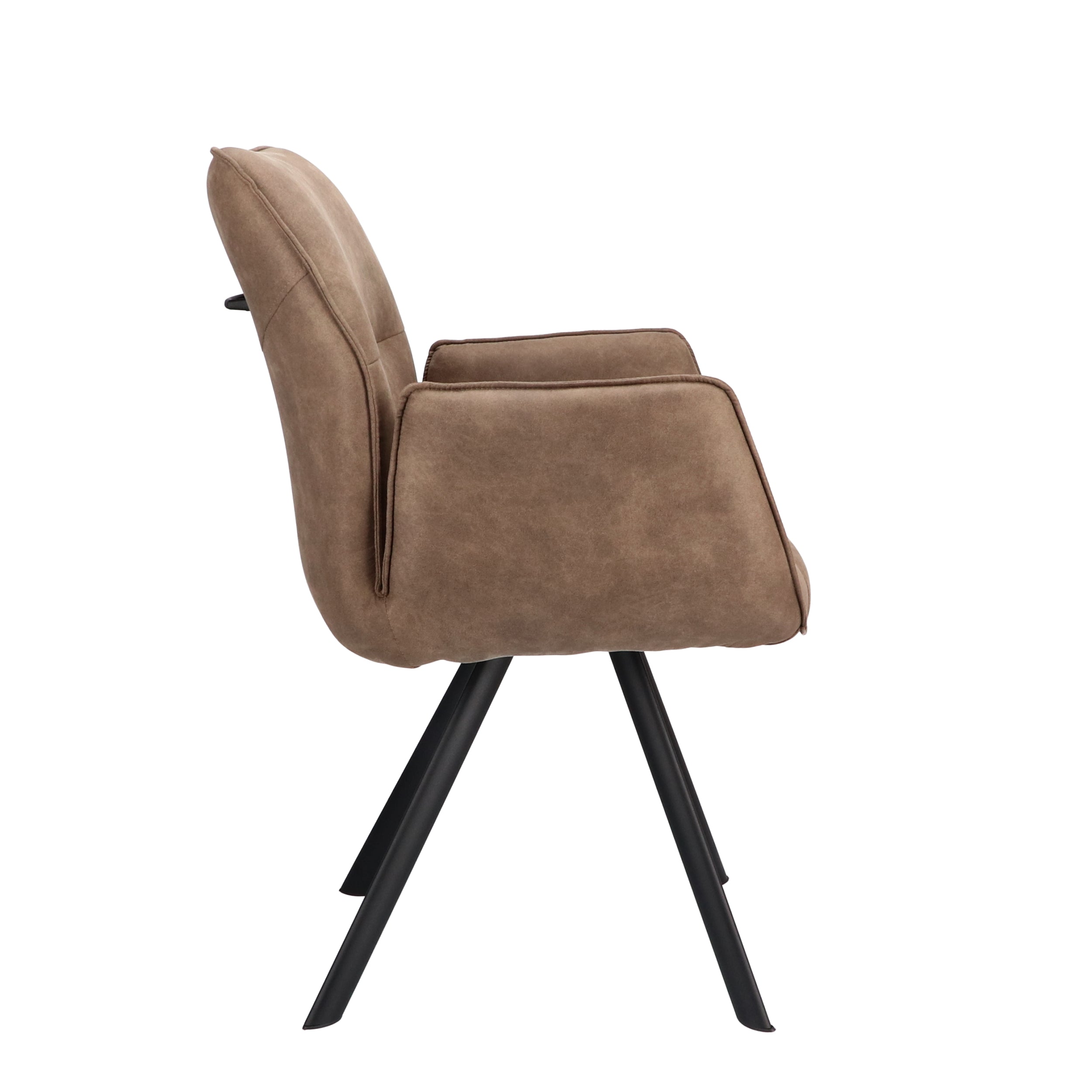 Armstoel Jade Stof Mito Natural Leg Black