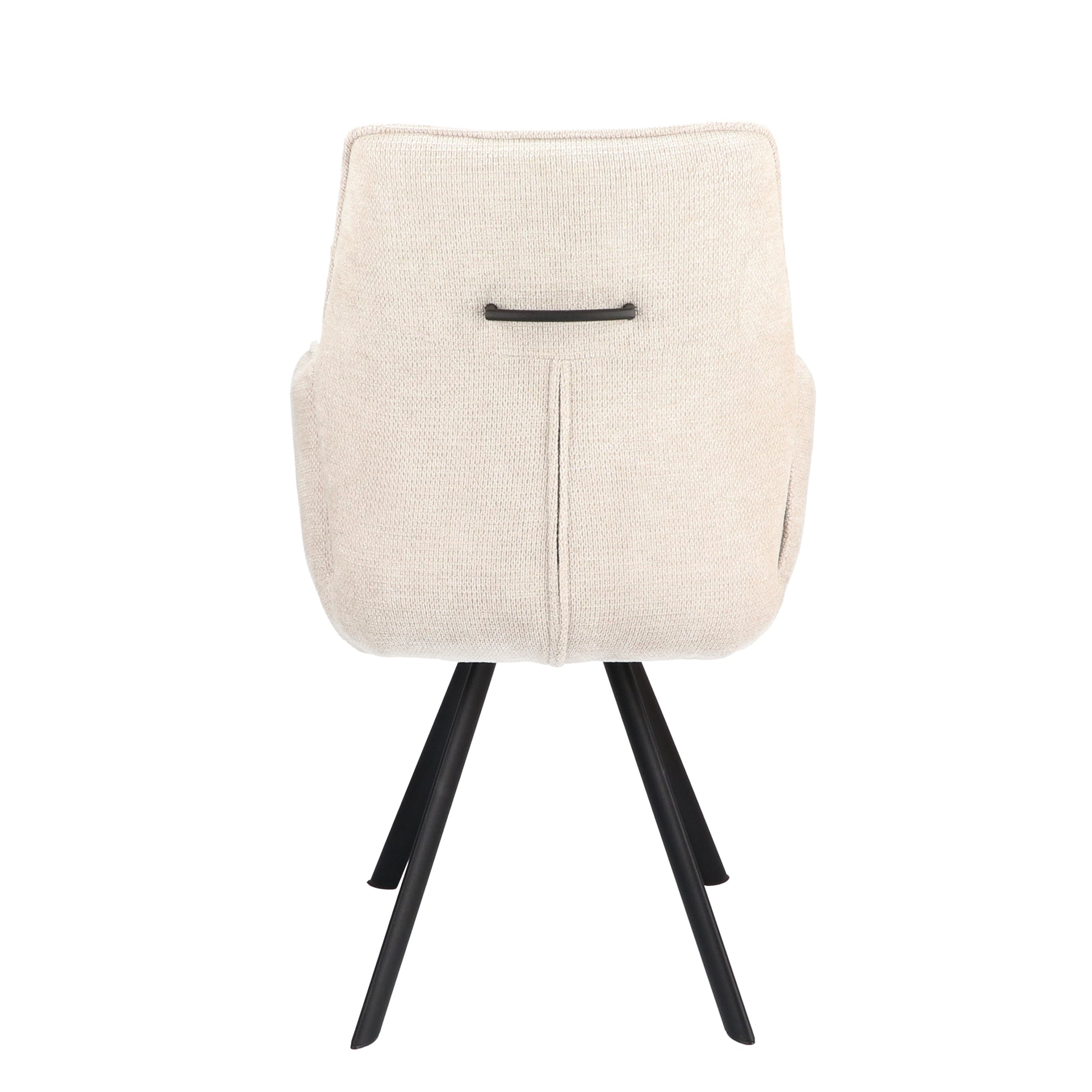 Armstoel Jade Stof Cowboy 809 Stone Leg Black