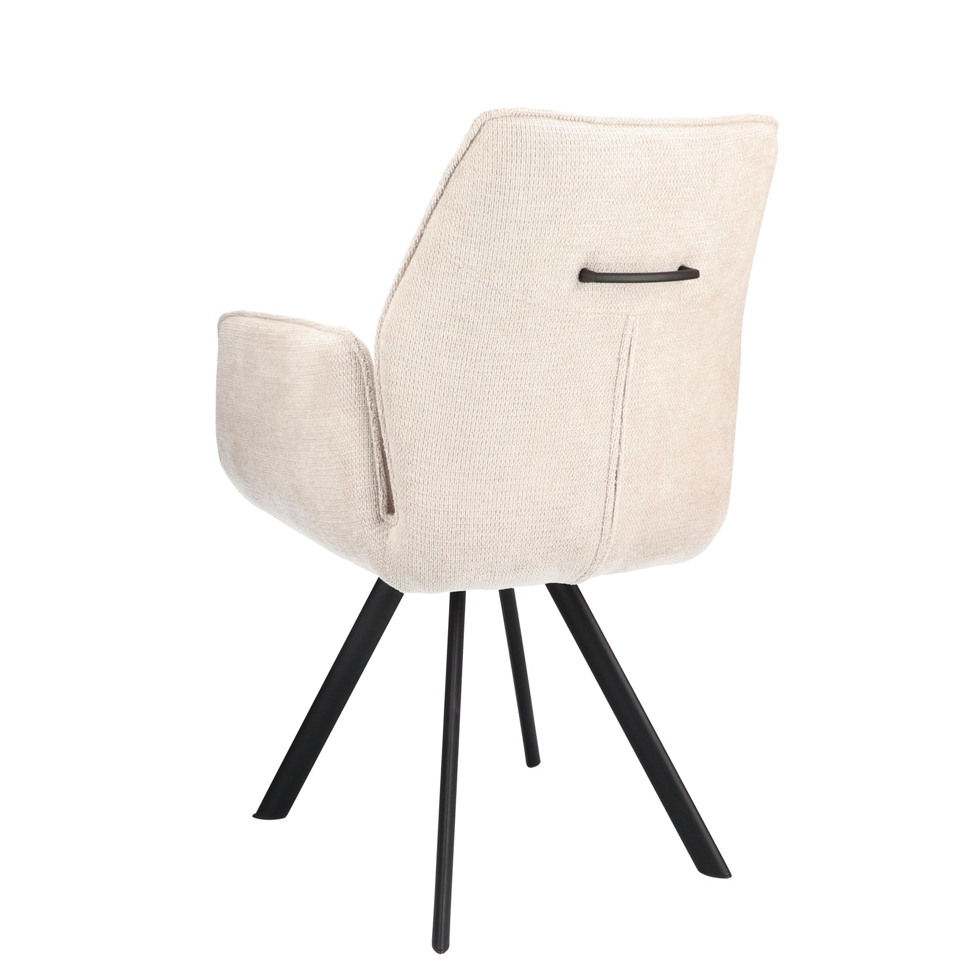Armstoel Jade Stof Mito Natural Leg Black