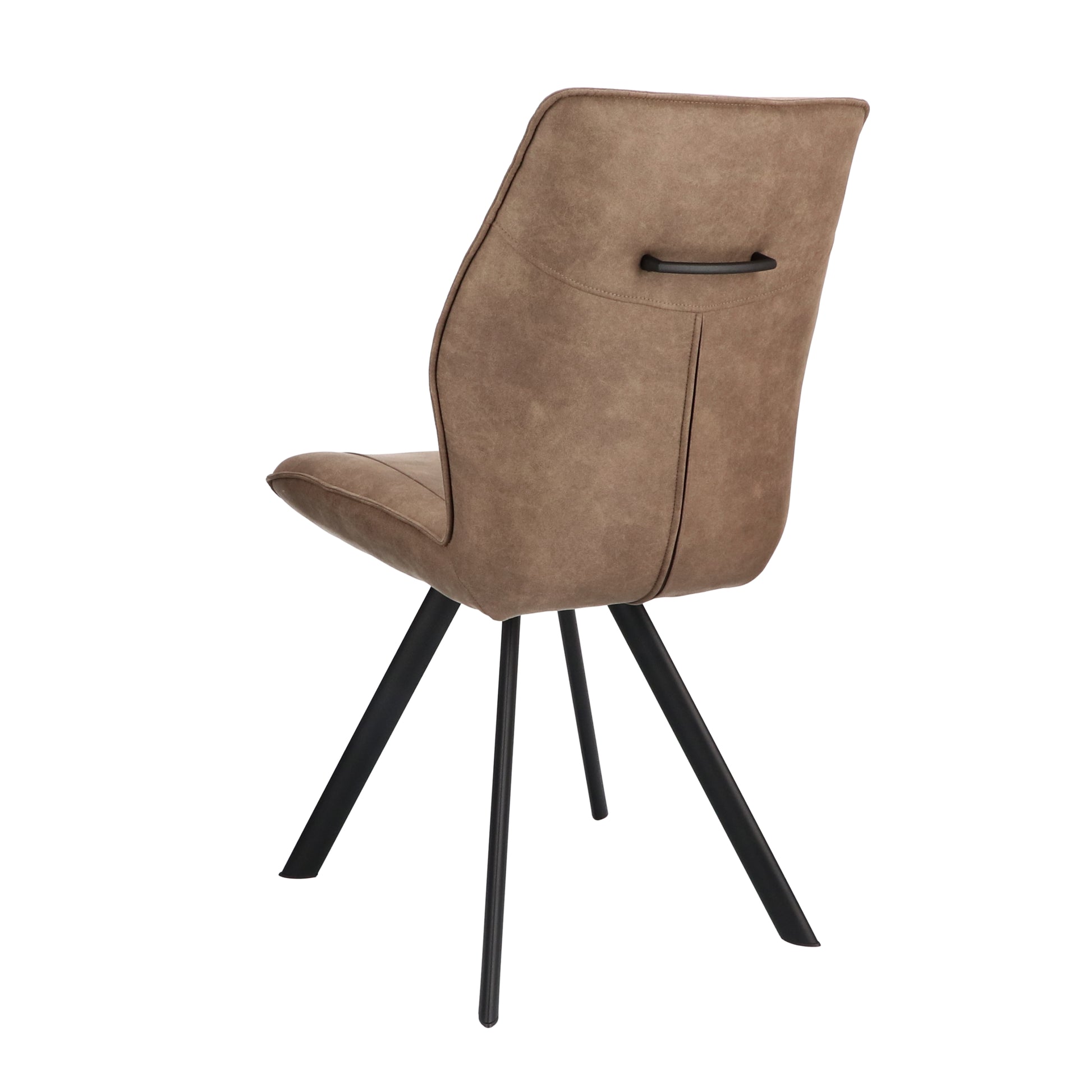 Eetkamerstoel Jade Stof Cowboy 104 Grey Leg Black
