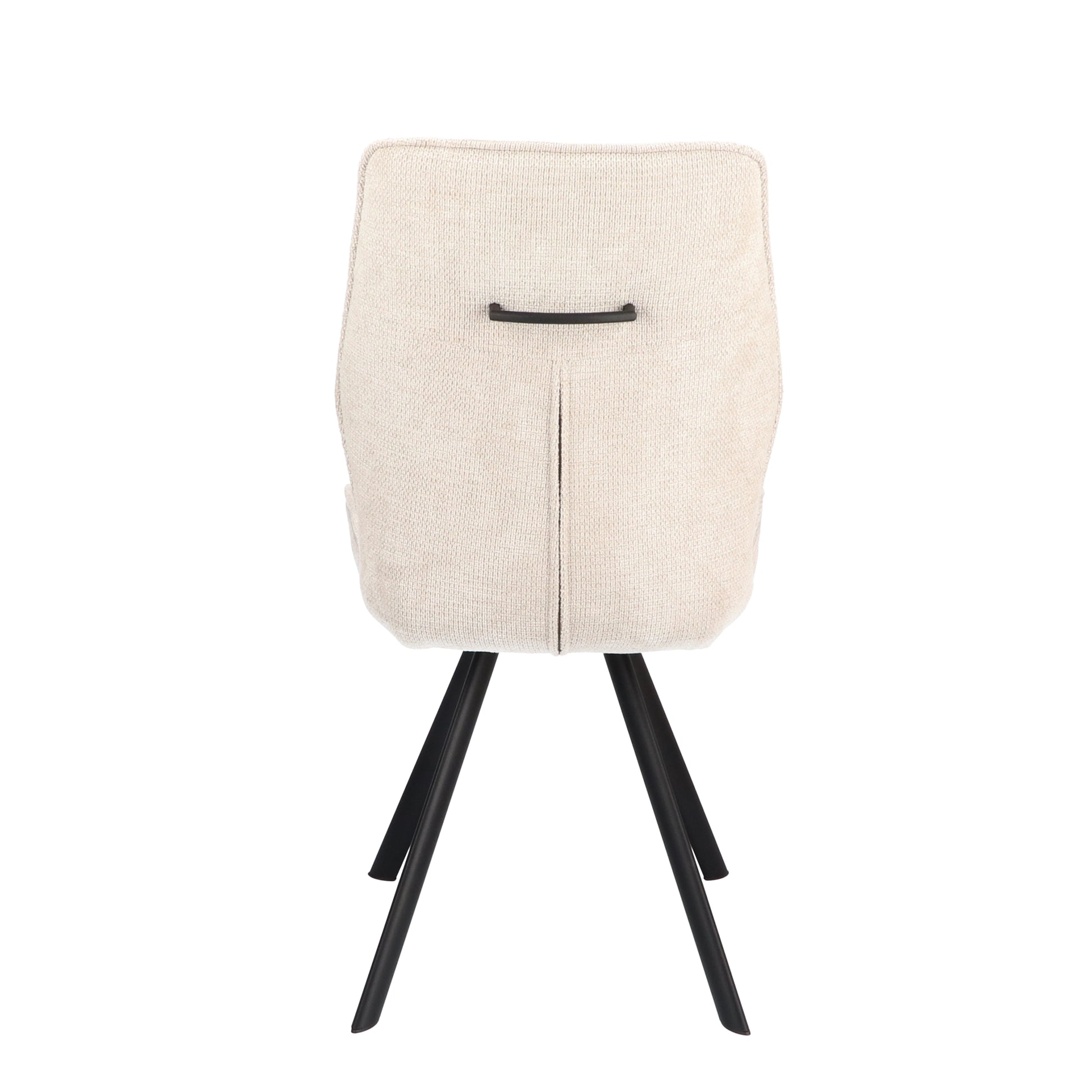 Eetkamerstoel Jade Stof Cowboy 104 Grey Leg Black