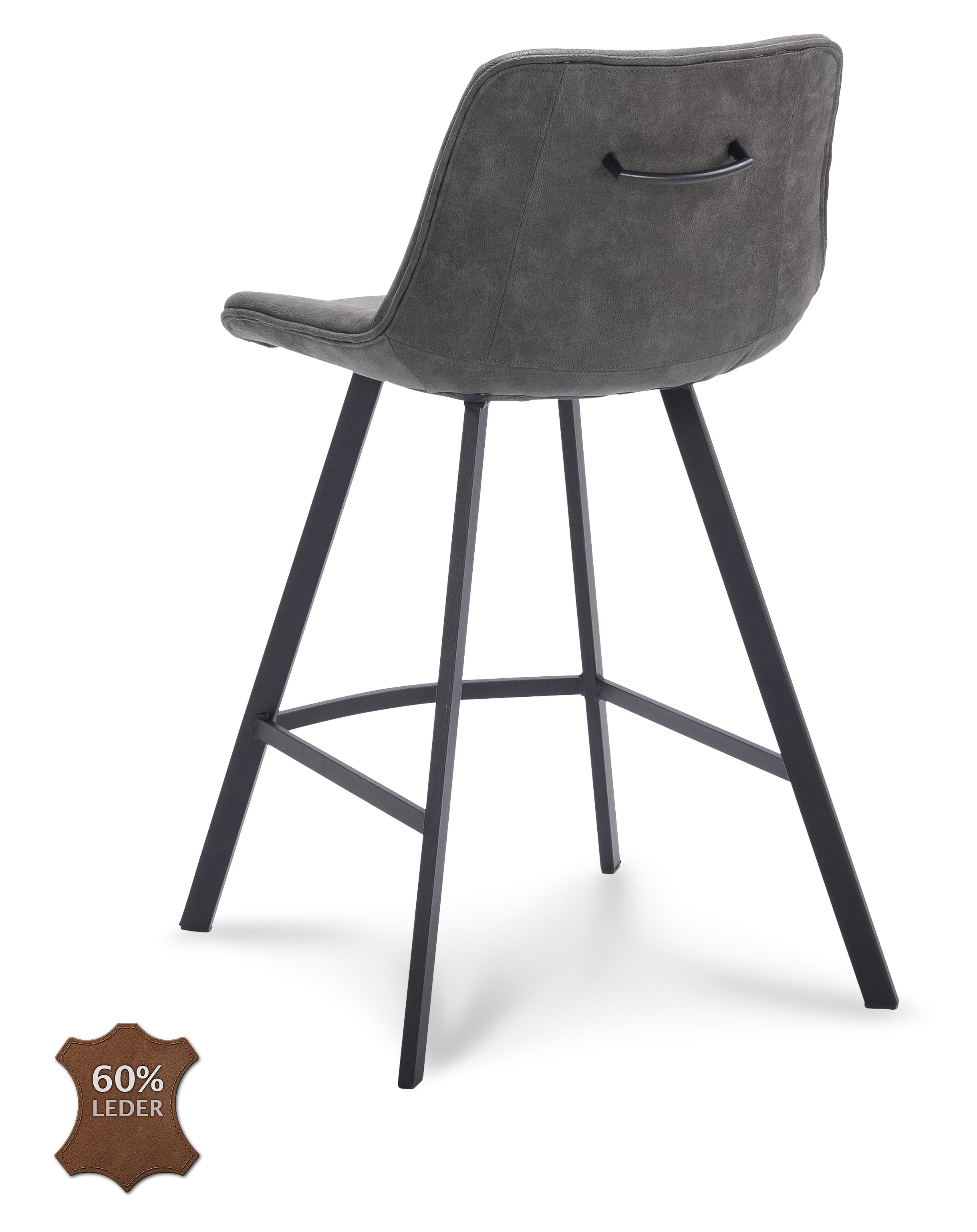 Barkruk Jagger ZH 65 Microleder Bull Moss Leg Black