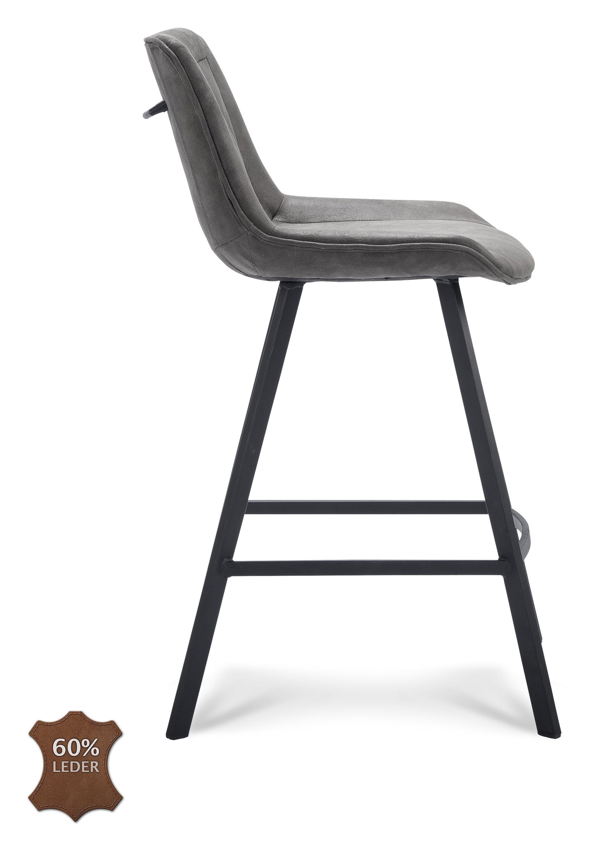 Barkruk Jagger ZH 65 Microleder Bull Moss Leg Black