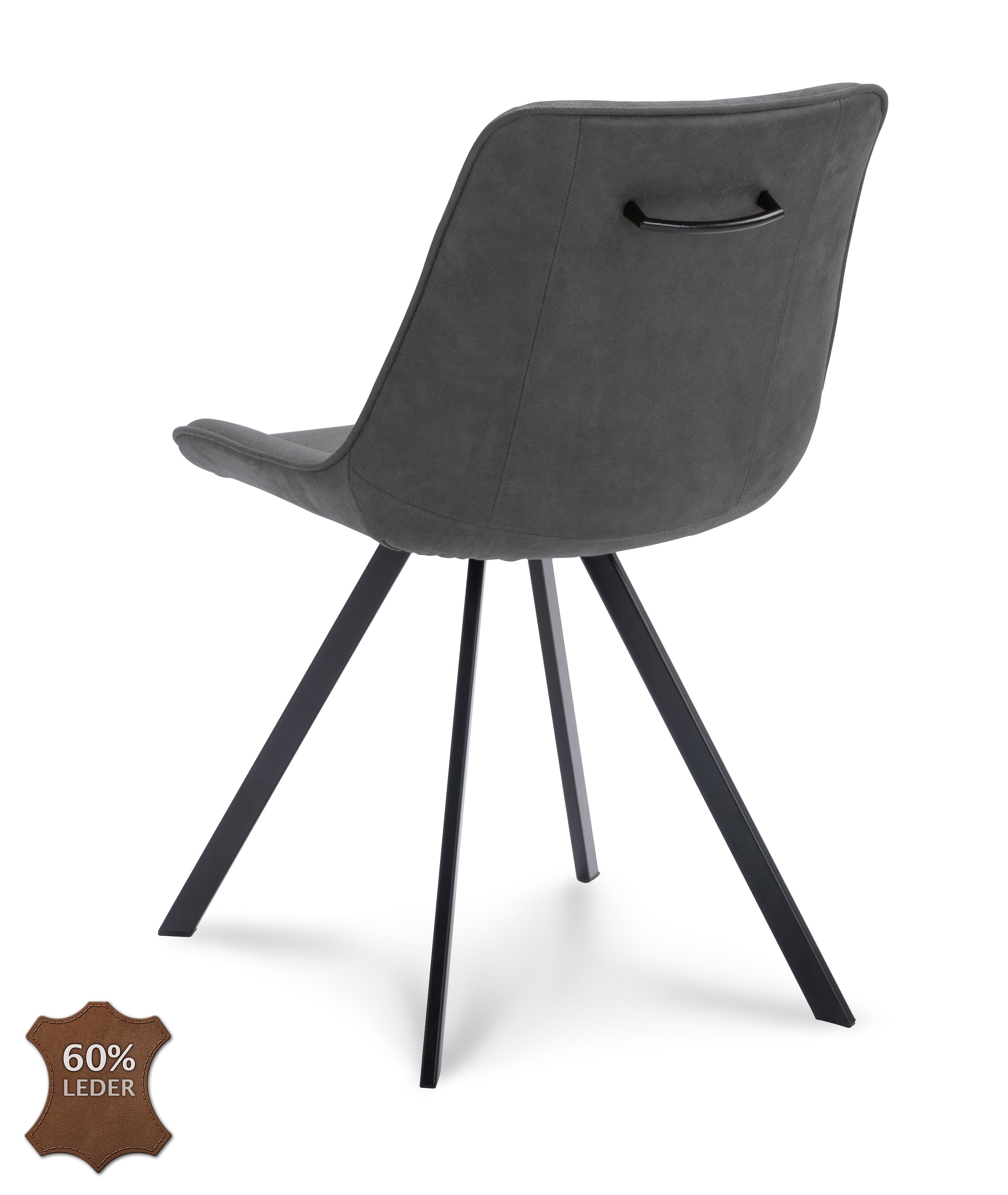 Eetkamerstoel Jagger Microleder Bull Moss Leg Black