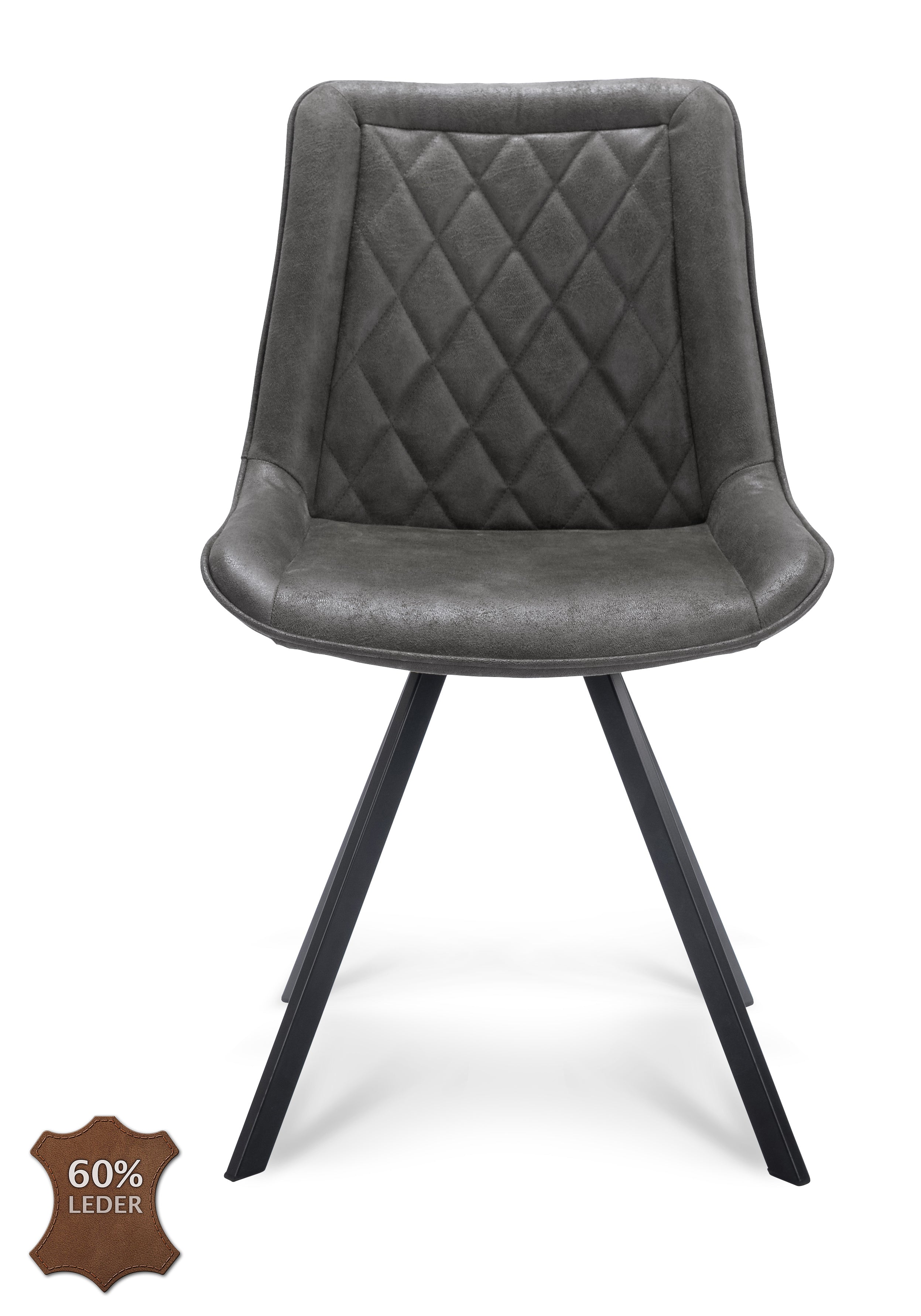 Eetkamerstoel Jagger Microleder Bull Moss Leg Black